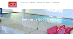 Desktop Screenshot of antwerpsbadhuis.be